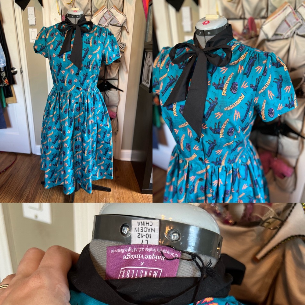 Unique Vintage Frankenstein dress. New with tags.